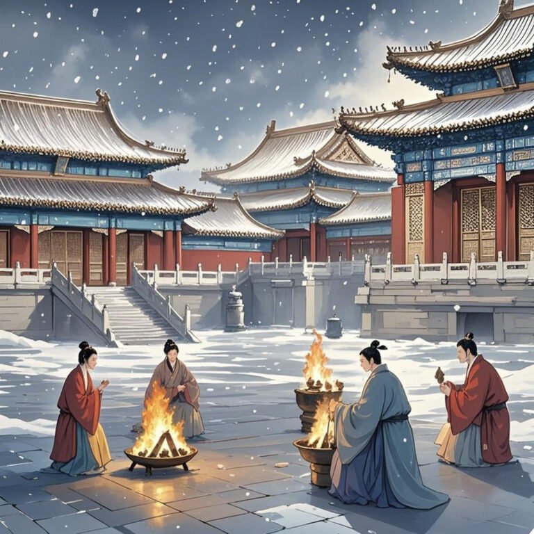 How was the Forbidden City heated in ancient times？